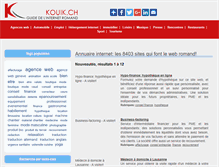 Tablet Screenshot of kouik.ch